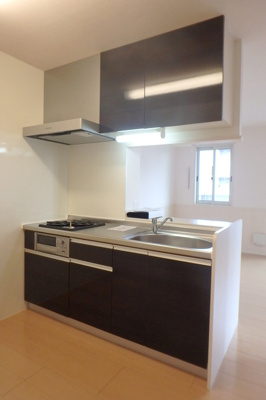 システムキッチン※ガスコンロ2口・グリル付