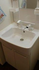 【洗面所】 | ドミール西台 | 朝の身支度に便利なシャンプードレッサーです。