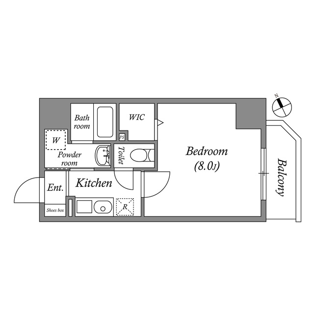 クオリタス江東佐賀の間取り