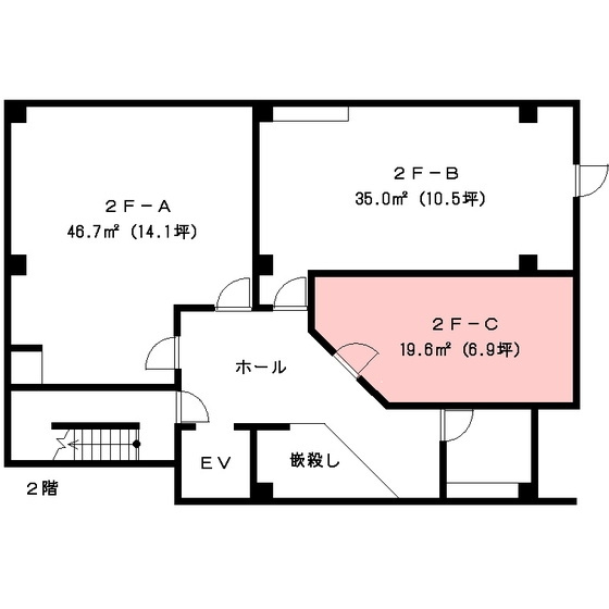御浪町尾関ビルの間取り