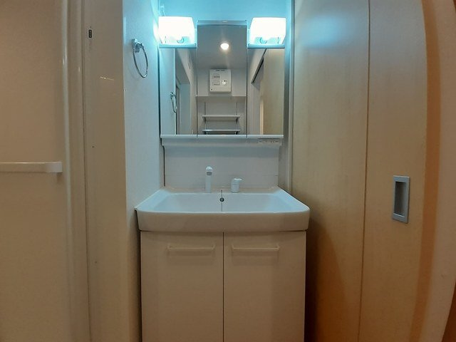 ドゥ・フレールⅡの洗面所|スペースが確保できる洗面所です