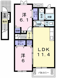 【間取り】 | パーチェＢ