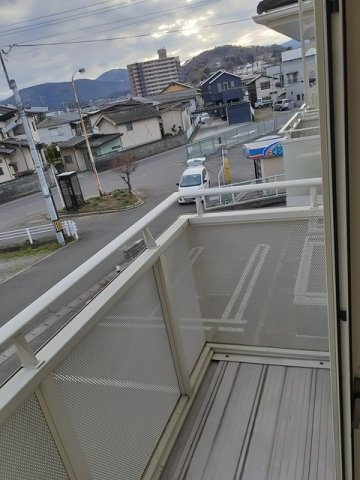 アンソレイユアオキⅡＢのバルコニー