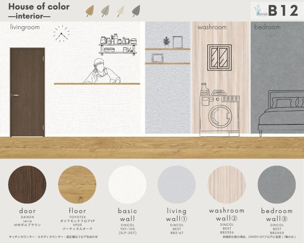 仲介手数料不要　よかタウンBloom北区龍田7丁目1期【龍田小・龍田中】の内装|内装パターン