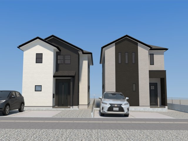 仲介手数料不要　よかタウンBloom北区龍田7丁目1期【龍田小・龍田中】の外観パース|物件概要