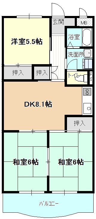 グランドハイツカトレアの間取り