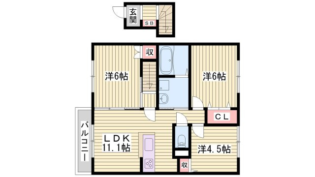 サンゴールドの間取り