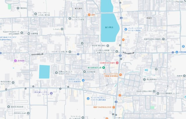 奈良市東九条町　第14期　新築一戸建ての地図