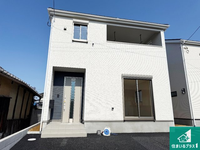 岸和田市岡山町　第9期　新築一戸建ての外観|お客様に長く安心して住んでいだだける事にこだわった家づくり！住んでからのアフターサービスにもしっかりと取り組んでいます！