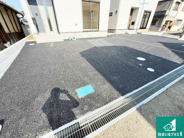 岸和田市岡山町　第9期　新築一戸建ての駐車場|駐車スペース！散水栓があるので、こまめに愛車を洗えます！