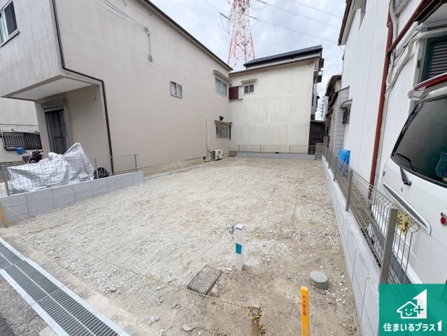 枚方市黄金野　第1期　新築一戸建ての外観|周辺は落ち着いた街並みの住宅地！子育てがしやすい住環境です！まだ未完成ですが、現地でしかわからない事もございます。是非一度ご覧ください。