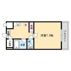 エスパシオ片江の間取り