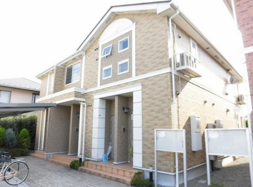 稲城市矢野口のアパートの外観