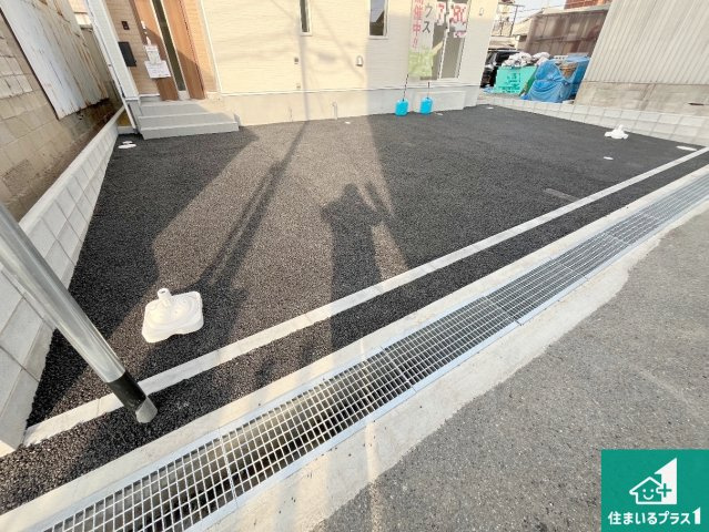 姫路市庄田　第1期　新築一戸建ての駐車場|駐車スペース！散水栓があるので、こまめに愛車を洗えます！