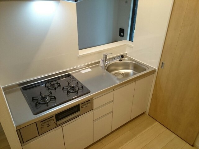 ベレットⅠのキッチン|コンパクトなキッチンで掃除もラクラク