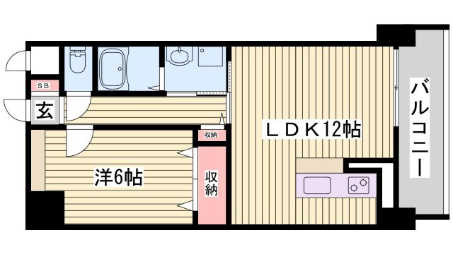 西舞子壱番館の間取り