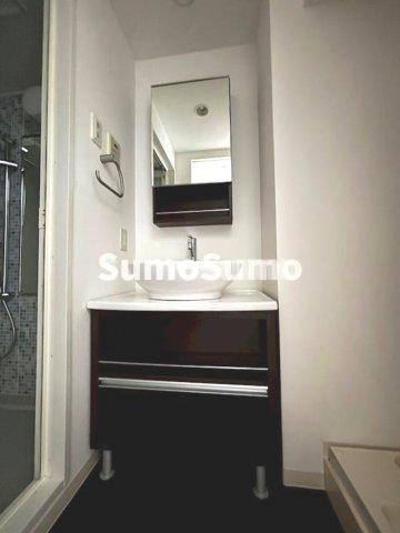 アーデン四ツ橋プライマリーワンの洗面所|広い洗面スペース