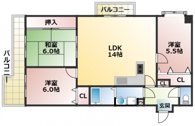 ティピカルタルミの間取り