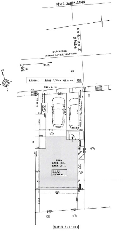南国市篠原 -2号地- 新築戸建ての土地図