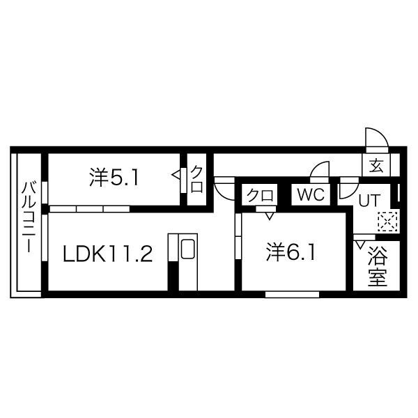 licorice　A棟の間取り