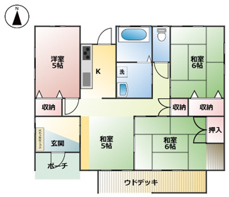 【間取り】 | 鹿屋市横山町　中古戸建