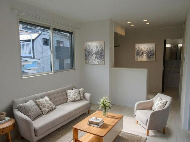 ハイムリバーフラットの居間・リビング|CG家具の為実際は家具が付きません

