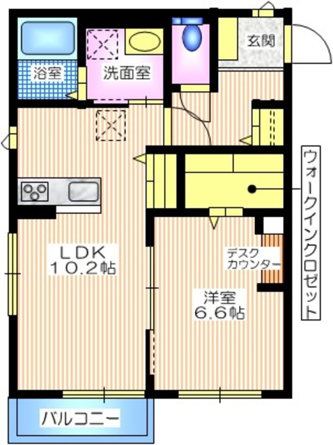 ハイムリバーフラットの間取り