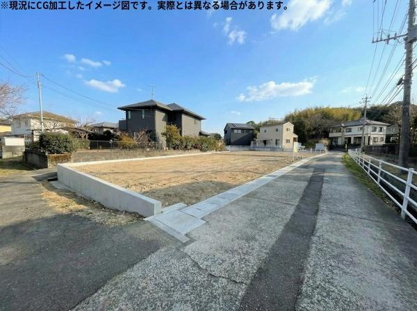 森②　土地の外観|※図面と現況が異なる場合は現況を優先させていただきます。※分筆後、多少面積の増減可能性があります。