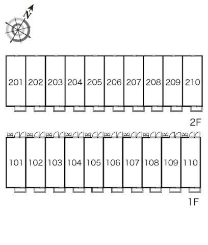 レオパレスカサベージュの区画図