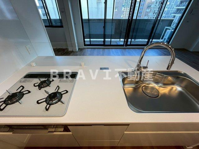 S-RESIDENCE松屋町asence　BRAVI不動産のキッチン|【S-RESIDENCE松屋町asence】きれいなキッチンです