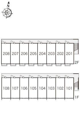 レオパレス楓の区画図