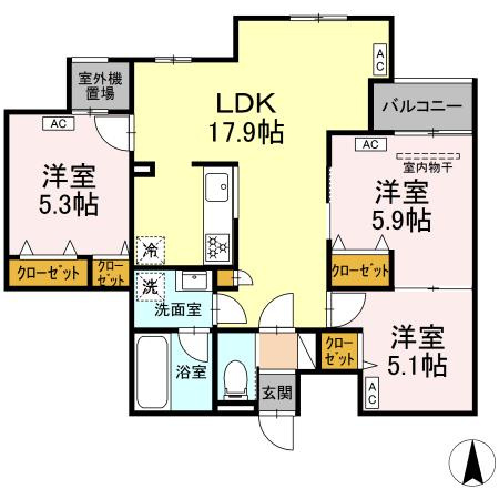 MOCRAFT中葛西の間取り