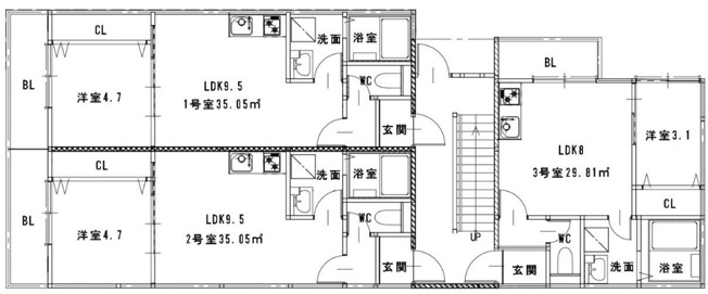 【間取り】 | ハピネスベリー筑紫野　★プライスホームなら仲介手数料が割引価格です！★