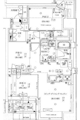 リバーガーデン四天王寺の間取り