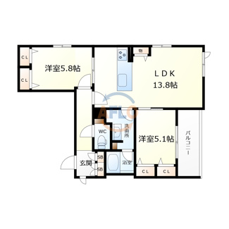 【間取り】 | フェリス阪南町　阪南小学校区 | フェリス阪南町　間取り