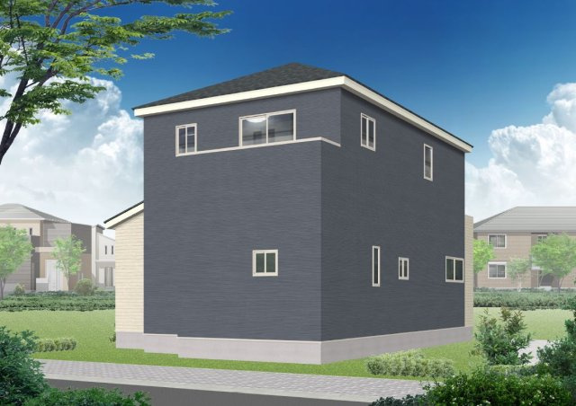 春日市天神山1丁目1期の外観パース