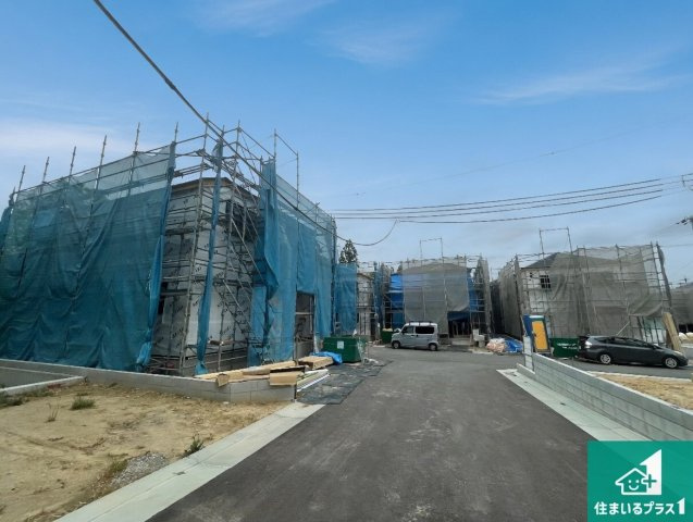 神戸市北区西山　第1期　新築一戸建ての前面道路含む現地写真|周辺は落ち着いた街並みの住宅地！子育てがしやすい住環境です！まだ未完成ですが、現地でしかわからない事もございます。是非一度ご覧ください。