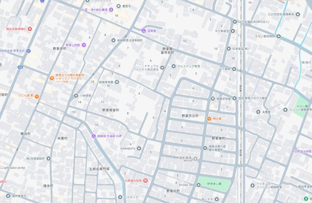 姫路市野里堀留町　第1期　新築一戸建ての地図