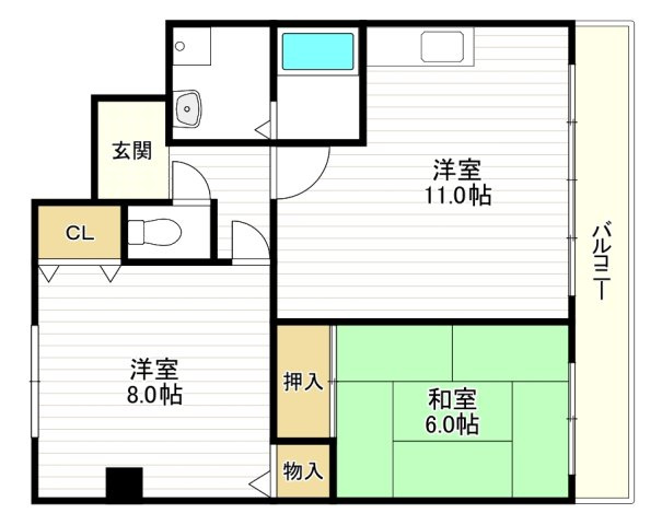 コンフォート公園南の間取り