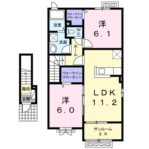 リサージⅡの間取り