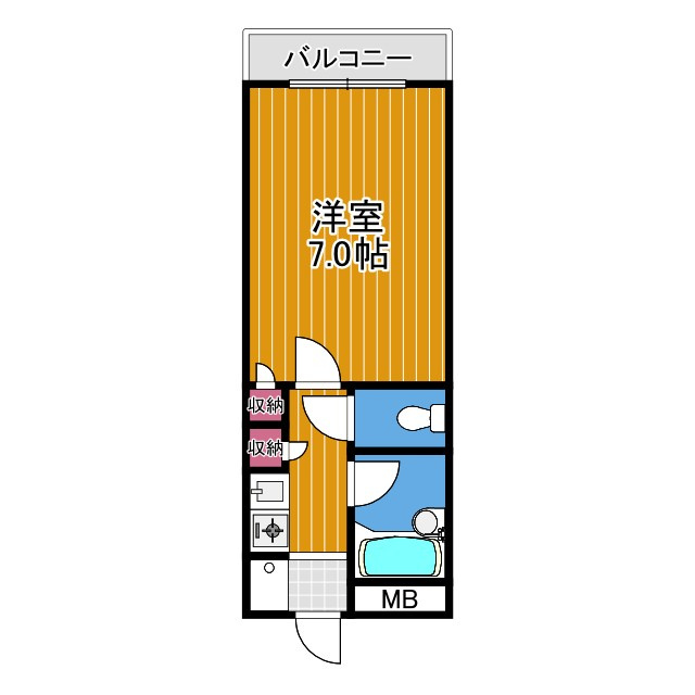 サウスビュウハイツの間取り