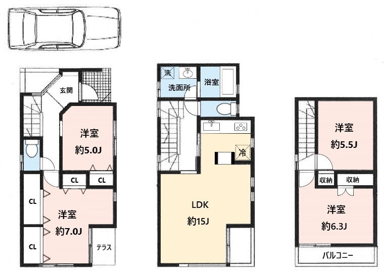 代田5丁目戸建の間取り