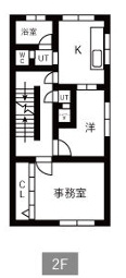 大和田店舗付住宅の間取り