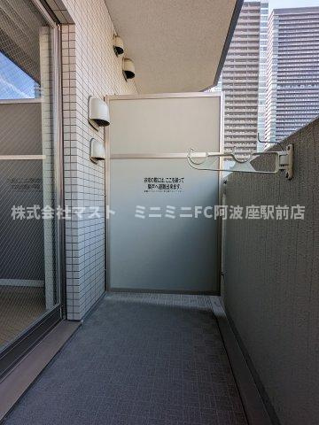 プランドール梅田のバルコニー