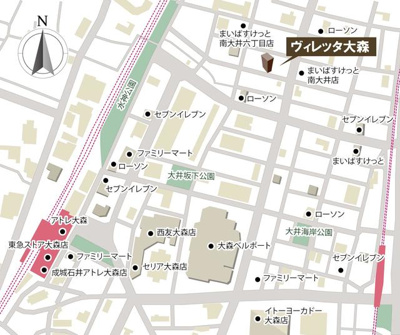 【地図】 | ヴィレッタ大森