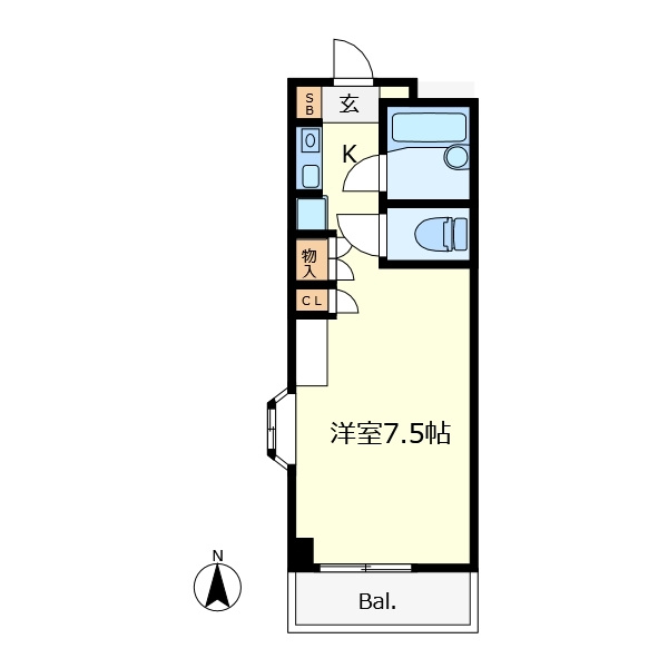 カレッジテラスの間取り