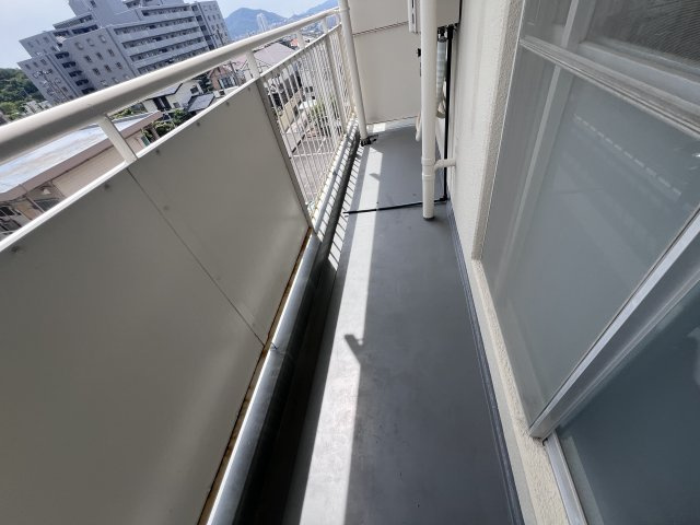 白川台藤ハイツのバルコニー