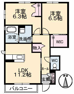 【間取り】 | シャーメゾン モモB