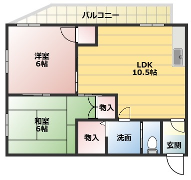 シャルマン星田の間取り