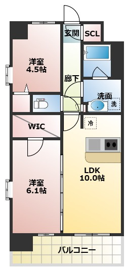 スプランディッド梅田グランノースの間取り